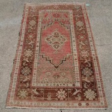 3’4 x 5’5 Vintage Turkish Handknotted Wool Rug picture