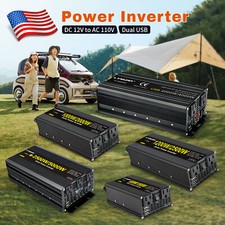 1500W 2000W 2500W 3000W Power Inverter 12V to 110V Converter 2USB Camping Trip picture
