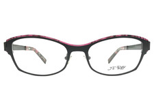 J.F. Rey Eyeglasses Frames JF2572 0080 Matte Black Pink Cat Eye 53-18-138 picture
