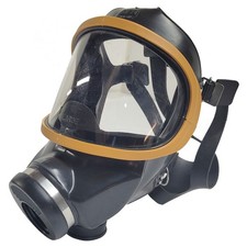 MSA 7-203-3 Ultravue Full Face Single Port Respirator Gas Mask ~ Large picture