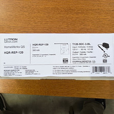 Lutron HomeWorks QS Repeater HQR-REP-120 White Wall Plug-In 120V 9V 300mA picture