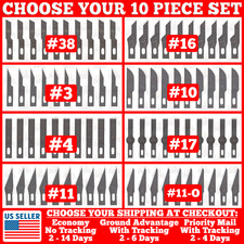 10PC Hobby Exacto Knife X-Acto Blades Xacto Craft Tool #3 #4 #10 #11 #16 #17 #38 picture