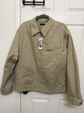 Uniqlo Men's  Zip-Up Blouson Jacket Size Large Beige NWT picture