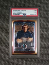 2006 Topps Chrome Hall Of Fame Tribute John Madden #JM PSA 7 picture