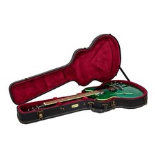 Crossrock Wooden Case-Fits 335 Style 6 Strings Semi-Hollow Electric Guitars picture