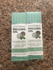 Aliver Whitening Pulling Oil Coconut Mint 8 fl oz Pack of 2 Exp 27 picture