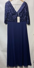 Ever-Pretty Women Elegant V-Neck Long Sleeve Sequin Party Cocktail Dress Size 16 picture