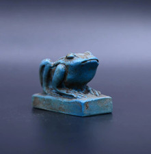Authentic Ancient Egyptian Antiquities Heqet Egyptian Frog Statue Egyptian BC picture