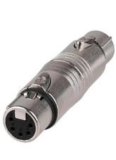 Lot Of 2 Neutrik NA5FF 5 Pin XLR DMX Female to Female Gender Changer New picture