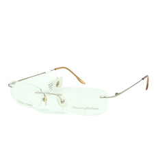 Naturally Rimless NR 104 Champagne Eyeglass Frame 50 17 135 picture