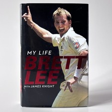 SIGNED Brett Lee My Life 2011 Hardcover 1st Ed Cricket Autograph Biography Book picture