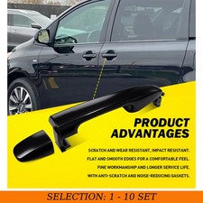 1-10 Left Right Rear Exterior Outer Door Handle For Toyota Venza 2009-2012 Black picture