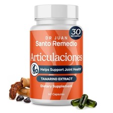 Santo Remedio Articulaciones Joint Support 60 Capsules Glucosamine MSM Turmeric picture