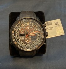 Citizen Promaster Navihawk A-T Eco Drive Pilot Black Dial Men's Watch JY8035-04E picture