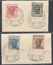 1922 Italy - Kingdom, Congress of Trieste, Used on fragment picture
