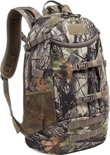 Large Camo Hunting Backpack With Bow Rifle Carrying System And Rain Cover picture