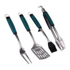 Char-Broil 4pc Comfort Grip Tool Heat Resistance Grill Cookware Set picture