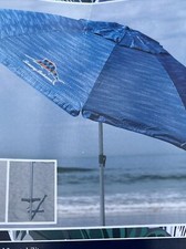 Tommy Bahama 8ft Beach Umbrella - Blue UPF-50+ NEW picture