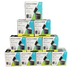 500 Accu-Chek Guide Test Strips~(10 X 50)~Exp~7~12/27~$99.99~($20/Per 100)~FR SH picture