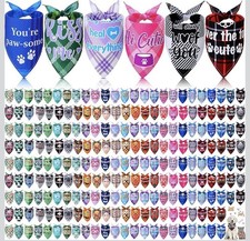 200 Pcs Dog Bandanas Bulk Pet Bibs Colorful Triangle Scarf So Cute And Colorful picture
