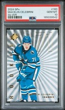 2024-25 Spx - Extended Rookies Macklin Celebrini #160 Silver (RC) PSA 10 picture