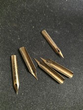 5 Vintage Spencerian Pen Co No 4 Ladies Fine Steel Dip Pen Nibs NY Calligraphy picture