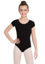 NWT Capezio Girls One Piece Black Dance Bodysuit Size Medium Dancewear NEW picture