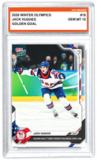 Jack Hughes 2026 Topps Now Olympics #18 Graded Gem Mint 10 picture