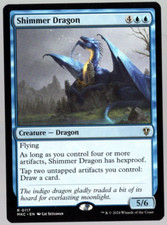Shimmer Dragon 0117 Non Foil Rare Murders at Karlov Manor MTG Near Mint picture