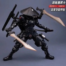 22cm SC001 Snake Eyes Black Warrior 1/10 Mecha Ninja Action Figure Toy picture