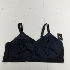 Elila Minimizer Bra Womens 46E/DD Black Wireless Full Coverage Unpadded 1613 picture
