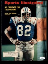 John Matuszak JSA Autographed Vintage Signed 1973 Sports Illustrated Cover Oiler picture
