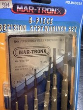 Vintage 1984 Mar-TronX 6-Piece Precision Screwdriver Set, Model No 94033A picture