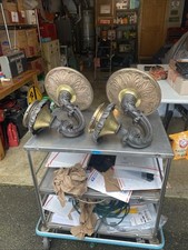 Huge 1910’s Antique Bronze Light Fixtures Wall Sconce Estate Hollywood Mansion picture