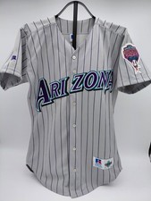 VTG 1998 Arizona Diamondbacks Inaugural Season Jersey Auth Russell 40 Blank Med picture