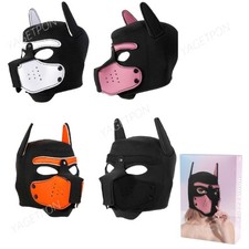 Puppy Dog Mask Head Hood Removable Cosplay Party Props Adult Toys Headgear  picture