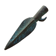 Authentic Ancient Luristan Bronze Spearhead Arrowhead Circa 1000 BC picture