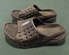 Hoka One One Ora Recovery Slide 2 Mens 11 Womens 13 Black Sandals Slip On Shoes picture