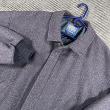 Vintage Pendleton Jacket Mens XL Blue Wool Lobo Bomber Thinsulate Lined USA picture