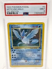 1999 POKEMON FOSSIL 1ST EDITION #2 ARTICUNO-HOLO PSA 9 picture