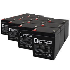 Mighty Max Battery ML5-12F2 12V 5AH F2 Rechargeable SLA AGM Battery - 12 Pack picture