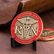Registered Nurse Challenge Coin (RN) - Cura Personalis picture