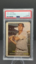 TED WILLIAMS 1957 Topps #1.  PSA Graded 1.5 (MK).  Red Sox Card. picture