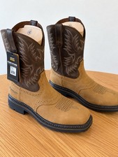 Ariat Sierra Steel Toe Work Boots Men’s 10.5 D Aged Bark Wide Square Toe NIB picture