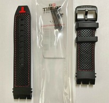Original Tissot T-Race T115417A T115407A T115427A Black Rubber Watch Band Strap picture