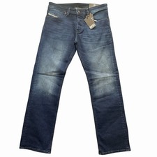 DIESEL MARKEE STRAIGHT MENs JEANS RE067 Sz 34”X 32” MSRP $195 Measures Included picture