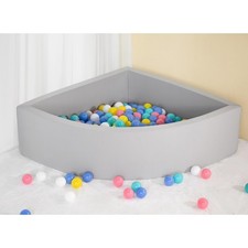Ball Pit Grey,Sector Foam Ball Pits for Toddlers,Ball Pit Pool Playpen Foldab... picture