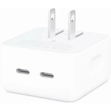 Genuine Apple 35W Dual USB-C Port Compact Power Adapter MNWM3AM/A A2571 picture