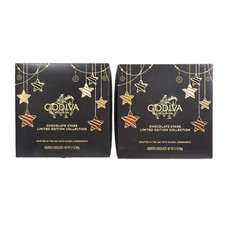 2pk Godiva Holiday Stars Collection Gift Box, Festive Star-Shaped Chocolates 9pc picture