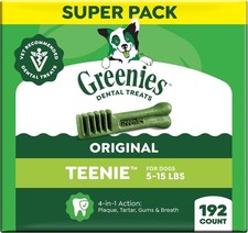 Greenies Original Teenie Natural Dental Care Dog Treats, 54 Oz Box (192 Treats) picture